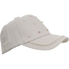 Miniko Kids Kitti 24330-01 9-12 Yaş Taşlı Kot Kasket Şapka