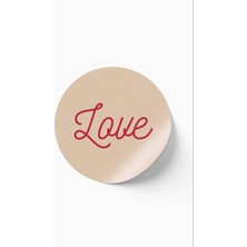 No1 27'li Pure Love Seri Sticker - Pudra - 6x6 Cm