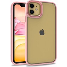 Techno Guru iPhone 11 Şık Görünümlü ve Arkası Şeffaf Flora Premium Kılıf