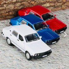 Periyedi Renault Toros Çek Bırak Metal Araba 1:32 Ölçek Sesli Işıklı Model Araba Koleksiyonluk