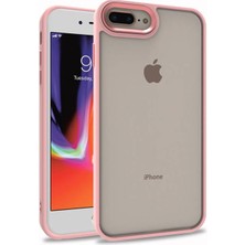 Techno Guru iPhone 7 Plus Şık Görünümlü ve Arkası Şeffaf Flora Premium Kılıf