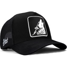 BlackBörk V1 Trucker Kurt - 3SB Kod Logolu Unisex Siyah Şapka (Cap)