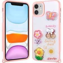 İ She Apple iPhone 11 Kılıf Sim Süslemeli ve Figürlü Parlak Dipy Premium Silikon Kapak