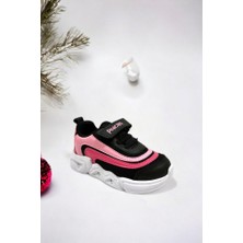 Memory Foam Çift Bant Işıklı Unisex Çocuk Spor Sneakers