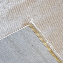 Dekorvia Delüx 9154 Gri Yumuşak Dokulu Halı Salon Mutfak Kesme Yolluk Makine Halısı