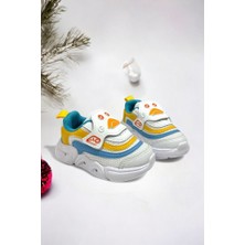 Memory Foam Tabanlı Cırt Cırtlı Unisex Çocuk Spor Sneakers