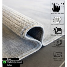 Dekorvia Delüx 9154 Bej Yumuşak Dokulu Halı Salon Mutfak Kesme Yolluk Makine Halısı