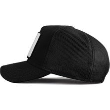 BlackBörk V1 Trucker Kartal - 6 Kod Logolu Siyah Şapka (Cap)