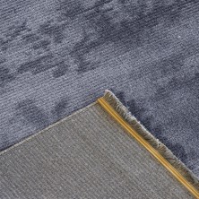 Dekorvia Delüx 9154 Koyu Gri Yumuşak Dokulu Halı Salon Mutfak Kesme Yolluk Makine Halısı