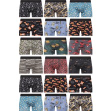 Cnt Erkek 1 Adet Rastgele Sürpriz Desenli Boxer - Özel Gizemli Paketinde Sürpriz Boxer