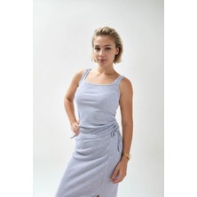 Vitrin Yanları Büzgülü Sıfır Kol Bluz