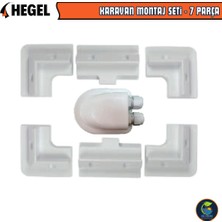 Hegel Karavan İçin Güneş Paneli Montaj Seti - Beyaz - 7 Parça