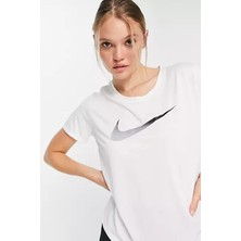 Nike Dri Fit Tee Training Running Tee Sırt Hava Panelli Koşu Spor Antrenman Tişörtü Beyaz