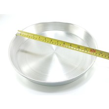 Maraş 32 cm Alüminyum Tepsi Yuvarlak Baklava Börek Tava Tatlı Fırın Tepsisi
