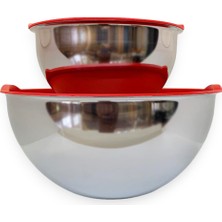 Eva 2'li Saklama Kabı Paslanmaz Çelik (24 cm , 16 Cm)