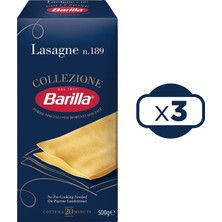 Barilla Lazanya / Lasagne N.189 Sade Makarna 500 Gr. x 3 Adet