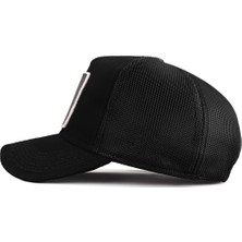BlackBörk V1 Trucker 7 Numara - 5sb Kod Logolu Siyah Şapka (Cap)