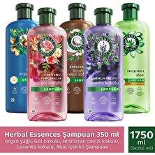 Herbal Essences Aloe + Argan + Gül + Hindistan Cevizi + Lavanta Şampuan 5 x 350 ml