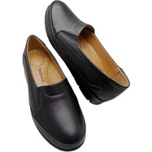 Magic Shoes Kadın Taba Içi Comfort Tam Ortopedik Anne Ayakkabısı %100 Hakiki Deri Düz Taban