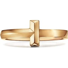 Lines Bijuteri Tiffany&co Tarz T T1 Yüzük Gold, 2,5 mm Genişliğinde