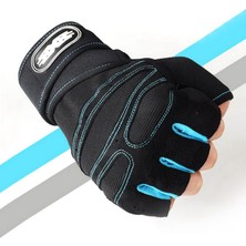 GongtuShop A01 Stili Xl Boyutu Gym Fitness Ağır Eğitim Eldiven Erkek Kadın Vücut Geliştirme Yarım Parmak Kaymaz Eldiven Bilek Desteği Halter Spor (Yurt Dışından)