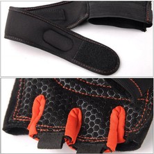 GongtuShop A01 Stili Xl Boyutu Gym Fitness Ağır Eğitim Eldiven Erkek Kadın Vücut Geliştirme Yarım Parmak Kaymaz Eldiven Bilek Desteği Halter Spor (Yurt Dışından)