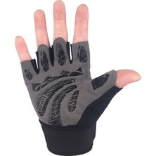 GongtuShop Gri Tarzı Xl Boyutu Kadın Vücut Geliştirme Spor Eldiven Ağır Egzersiz Kaymaz Yarım Parmak Eldiven Erkekler Spor Spor Eğitim Eldiven El Koruyucu (Yurt Dışından)