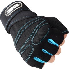 GongtuShop Siyah Stil Xl Boyutu Spor Salonu Erkek Eldiven Spor Kaymaz Yumuşak Anti-Şok Motor Yarım Parmak Dambıl Eğitim Spor Bisiklet Halter Kadın Eldiven (Yurt Dışından)