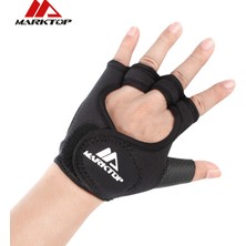 GongtuShop Siyah Stil M Boyutu 1 Çift Spor Eldivenleri Spor Eldivenleri Silikon Nemli Yerleşimler Nefes Ağırlık Kaldırma Spor Eğitim Eldivenleri Uzatılmış Bandaj Dambıl (Yurt Dışından)