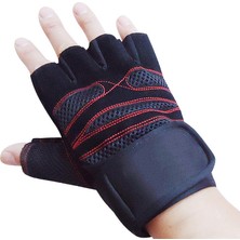 GongtuShop Kırmızı Stil M Boyutu Taktik Spor Spor Ağırlık Kaldırma Spor Salonu Eldiveni Eğitim Spor Vücut Geliştirme Egzersiz Bilek Wrap Egzersiz Eldiven Erkekler Kadınlar Için (Yurt Dışından)