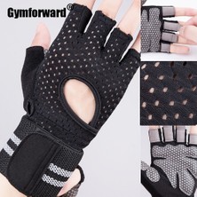 GongtuShop Siyah Stil L Boyutu Kaymaz Nefes Halter Spor Eldivenleri Dambıl Halter Spor Salonu Crossfit Egzersiz Spor Salonu Örgü Musculation Sapanlar Wrap Eldiven (Yurt Dışından)