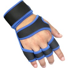 GongtuShop No.3 Tarzı M Boyutu Halter Eğitim Eldiven Erkekler Kadınlar Için Spor Spor Vücut Geliştirme Jimnastik Spor Salonu El Bilek Palm Koruyucu Eldiven (Yurt Dışından)
