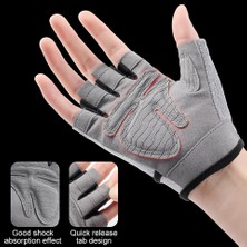 GongtuShop Gri Tarzı Xl Boyutu Kokossi Yarım Parmak Halter Spor Eldiven Bisiklet Spor Eldivenleri Dambıl Eğitim Bilek Muhafızları Nefes Kaymaz Palmiye (Yurt Dışından)