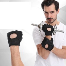 GongtuShop G Tarzı Xl Boyutu Halter Eğitimi Kaymaz Eldiven Dambıl Spor Spor Nefes Şok Emici Yarım Parmak Eldiven Erkekler ve Kadınlar Için (Yurt Dışından)