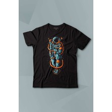 Kendim Seçtim Uzayda Elleri Cebinde Astronot Cosmos Space Nasa Baskılı Çocuk Tişört Kısa Kollu