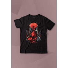 Kendim Seçtim Deadpool Marvel Spiderman Hulk Iron Man Film Movie Baskılı Çocuk Tişört Kısa Kollu