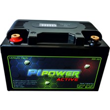 Pi Power Active 12V 6AH Lithium Lifepo4 Lityum Motosiklet Aküsü