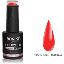 Roniki Kalıcı Oje Transparent Red KE60 10 ml