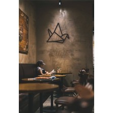 Elf Reklam Geometrik Kuş Tablo Ahşap Mdf Lazer Kesim