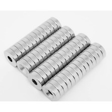 Hdg Havşa Delikli Çok Güçlü Neodyum Mıknatıs Magnet 10X3 mm -D8/D4MM Delik Çapı
