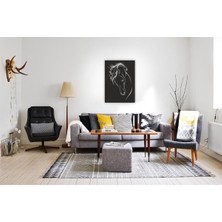 Elf Reklam Horse Silüet Tablo Ahşap Mdf Lazer Kesim