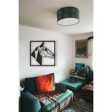 Elf Reklam At Horse Geometrik Tablo Ahşap Mdf Lazer Kesim