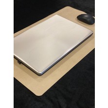 MAT DERİ Mouse Pad Hakiki Deri Masa Matı 35 x 60 cm Oyuncu Mousepad Laptop Altlığı Ofis Aksesuar