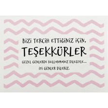Repro Design 10 X 14 Cm  Özel Baskılı Teşekkür Kartı 10 Adet