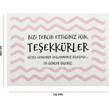 Repro Design 10 X 14 Cm  Özel Baskılı Teşekkür Kartı 10 Adet