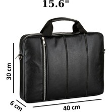 NS Reliable 1'li 13''- 13.3"- 14""-15.6" ile Uyumlu Su Geçirmez Özellikli Notebook Macbook Laptop Çantası Suni