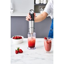 Karaca C / F Inox Quick Mix Hız Ayarlı 1300W El Blender Set - 9635B Bordo 50 Hz / 60 Hz 220 - 240 V Plasti