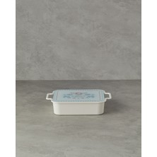 English Home Alysa Melamin 4'lü Cam Kapaklı Kahvaltılık 30X21 cm Renkli