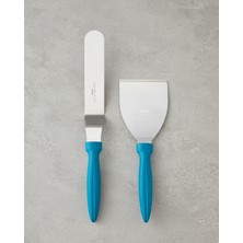 English Home Patisserie Paslanmaz Çelik Spatula 30 cm Mavi