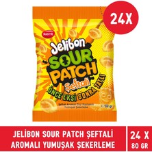 Kent Jelibon Sour Patch Şeftali Aromalı Yumuşak Şekerleme 80 gr - 24  Adet